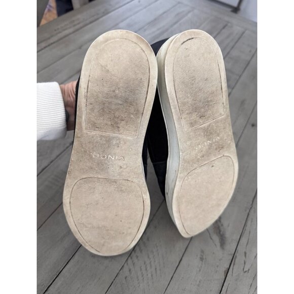 VINCE Garvey Fold Down Pointed Slip On Sneaker Blk Size 37 7 - Picture 4 of 6